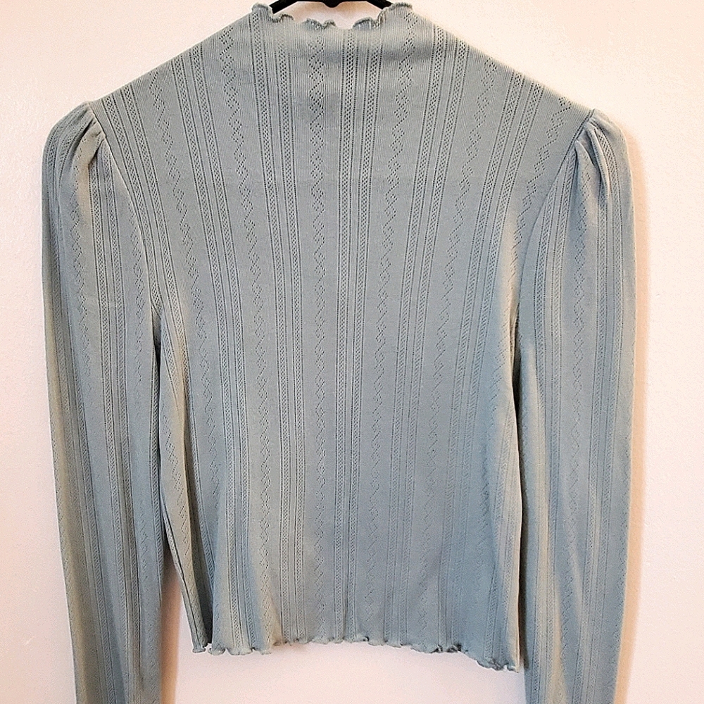 Forever 21 Long Sleeved High Neck Top